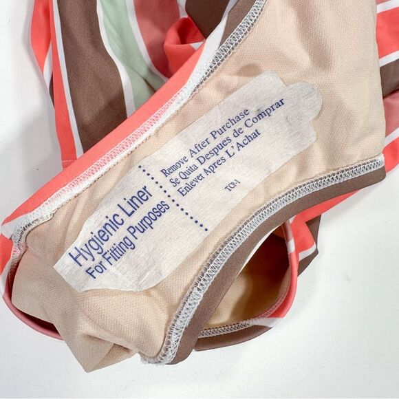 NWT Kona Sol Medium Scoop Neck Coverage One Piece Swimsuit Multicolored Bikini - Picture 10 of 10